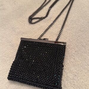 Elegant Black Beaded Evening Bag